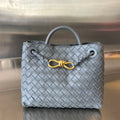 BOTTEGA VENETA SMALL ANDIAMO 25CM DARK GREY LAMBSKIN