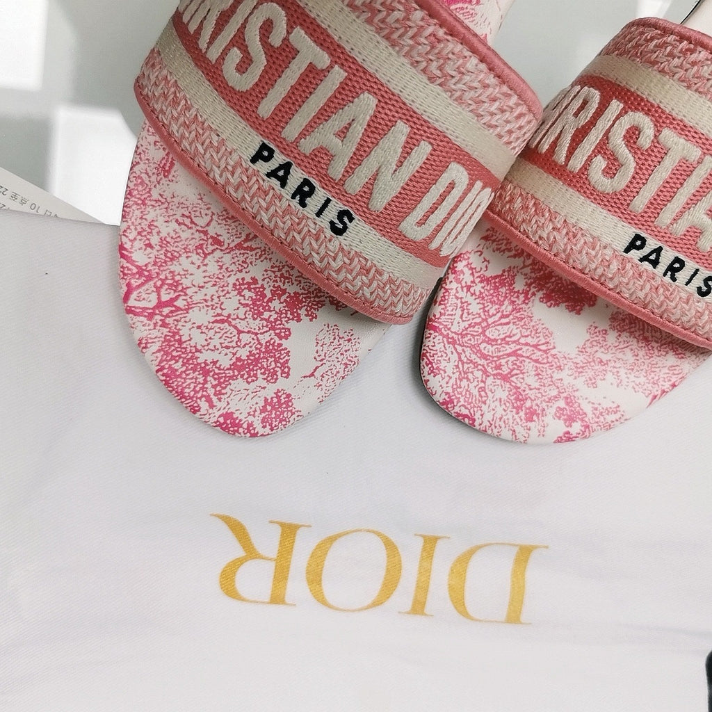 DIOR CD Mule Dway Slide 10mm Multi-motifs Style 28