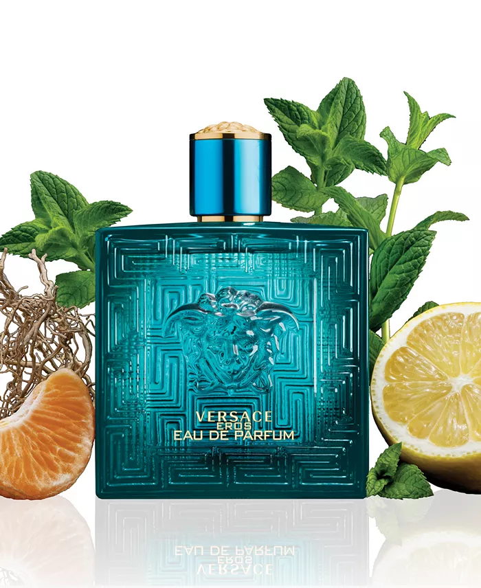 Eros Eau de Parfum — Fresh Mint Lemon & Vanilla Woody Men's Luxury Fragrance | Medusa Embossed Bottle 100ml