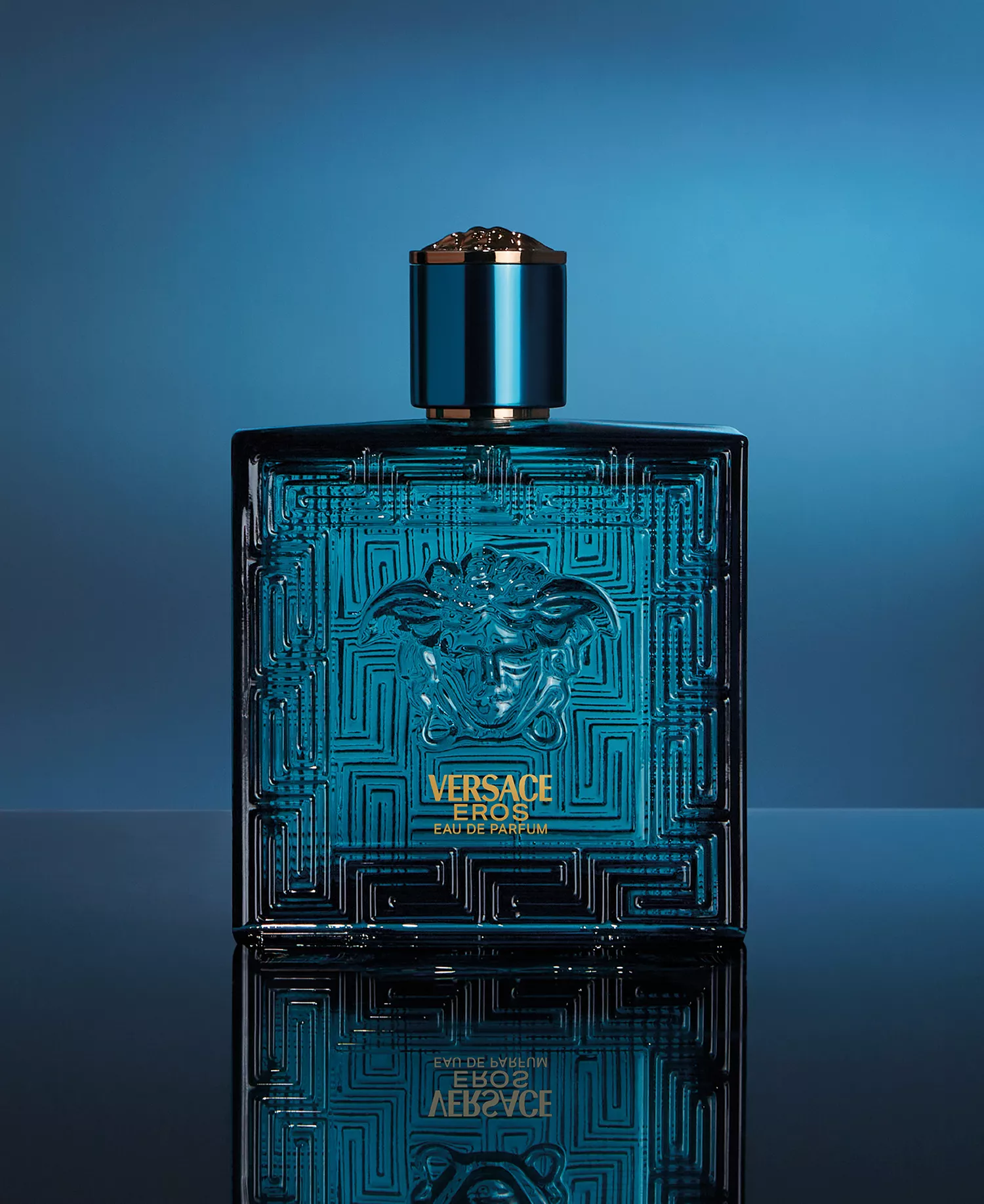 Eros Eau de Parfum — Fresh Mint Lemon & Vanilla Woody Men's Luxury Fragrance | Medusa Embossed Bottle 100ml