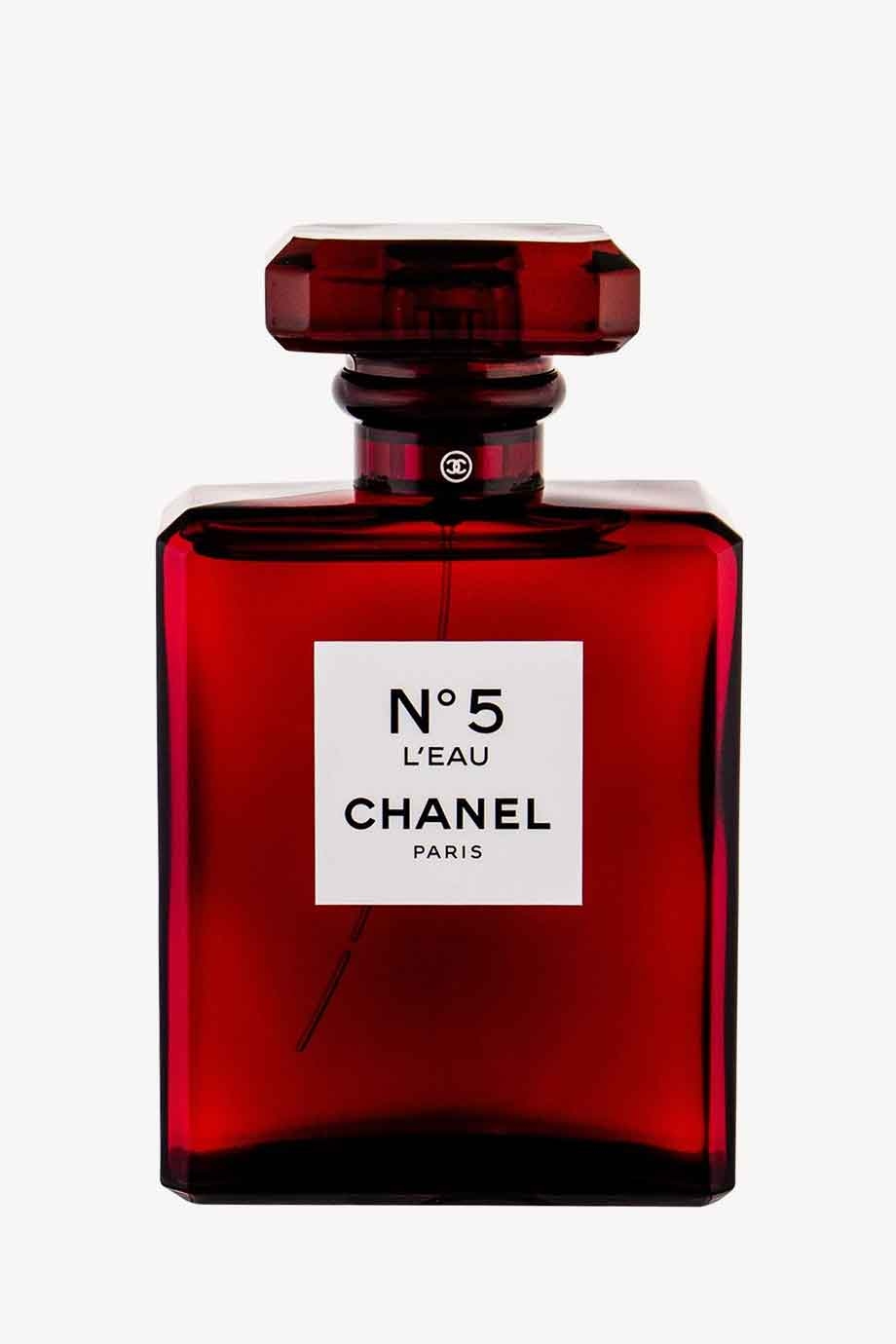 N°5 L’Eau Eau de Toilette — Fresh Aldehydic Floral Women’s Luxury Fragrance | Limited Deep Red Crystal Bottle 100ml