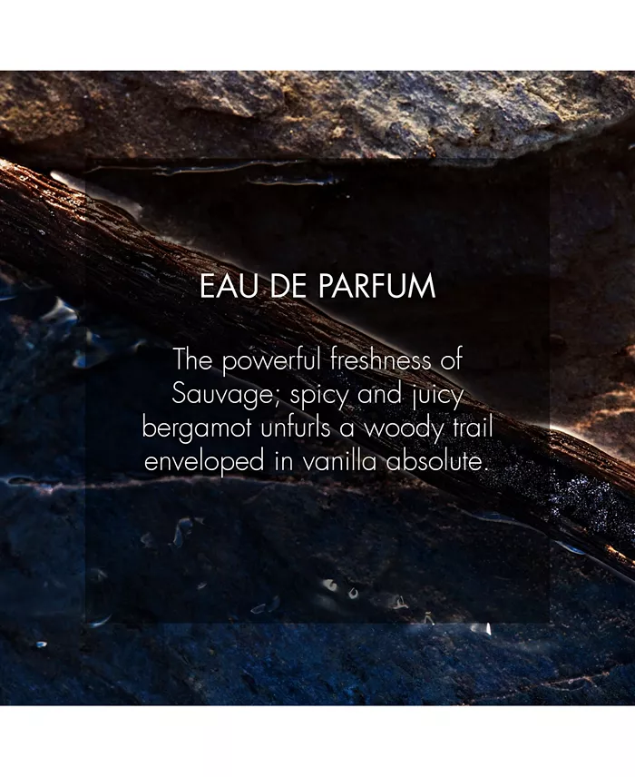 Sauvage Eau de Parfum — Spicy Bergamot & Vanilla Absolute Woody Men's Luxury Fragrance | Mysterious & Sensual 100ml