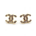 18K  Chanel Full Crystals Earrings
