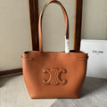 CELINE MEDIUM CABAS ANAÏS CUIR TRIOMPHE 54 IN BRONZE BROWN GRAINED CALFSKIN