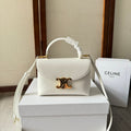 CELINE TEEN NINO BAG 20 IN WHITE SOFT CALFSKIN GOLD HARDWARE